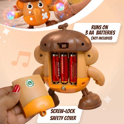 Hazelnut Elephant Dancing & Lighting Musical Battery Operated Toy for kids