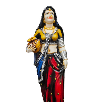 Rajasthani Traditional women Polyresin Statue Showpiece Figurine for gifting & home Decor