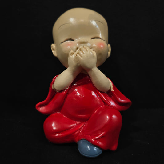 Handcrafted Resin Little Sitting Buddha Showpiece/Idols for Home Decor