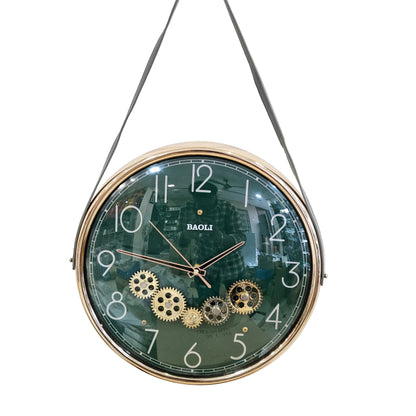 Acrylic-Quartz Quill bird with Belt Hanging Analog Wall Clock |With Moving Gear Mechanism|Black|Silent Sweep Noiseless Technology|For Living Room