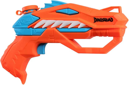 Nerf Super Soaker DinoSquad Raptor-Surge Water Blaster, Trigger-Fire Soakage Pichkari for Outdoor Water Games, Branded Toy Pichkari for Holi Festival, 6 above age old