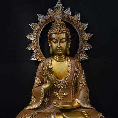 Lord Buddha with attractive stones designe sitting for home & Pooja room decor