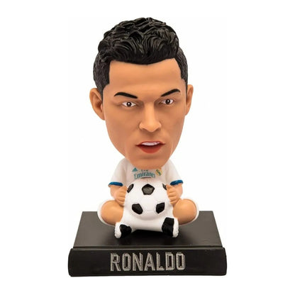 Cristiano Ronaldo Bobblehead: A Mobile Holder Bobblehead of The Popular Footballer, Perfect for Car Dashboards Or Desk Use