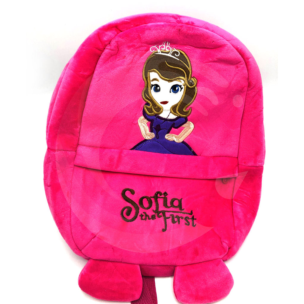 Cartoon characters soft Plush texture finishing backpack for kids