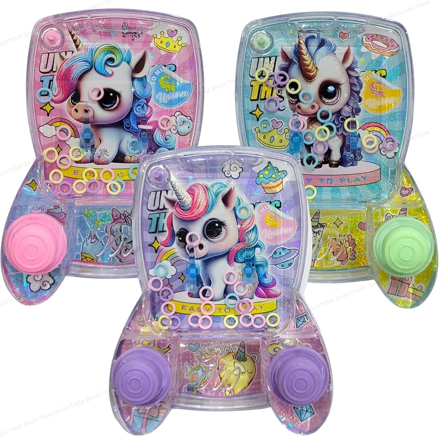 Cartoon characters themed Water Ring Toss Game, Educational Toy for Kids, Problem-Solving Skills Development