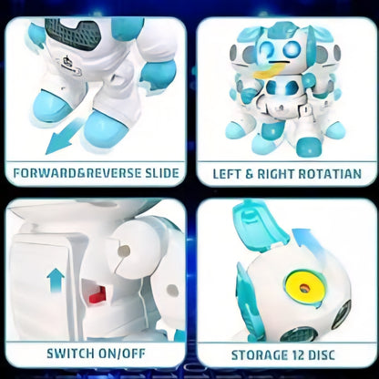 Remote control Dancing Wiser Robot with Launching Disc