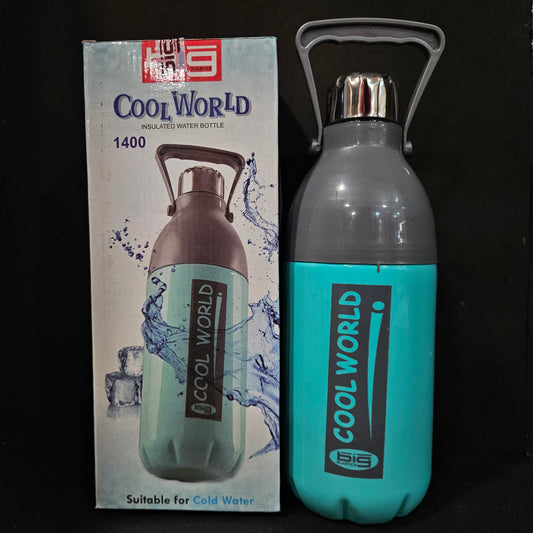 Coo world stainless steel water bottle with 1400ml capacity for Return gifting