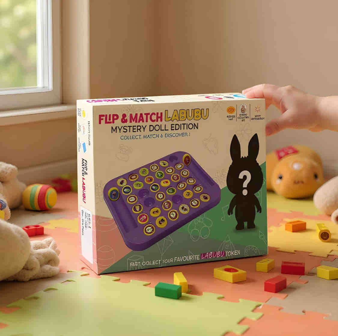 Flip&Match Labubu Mystery Doll Edition collect,Match & Discover
