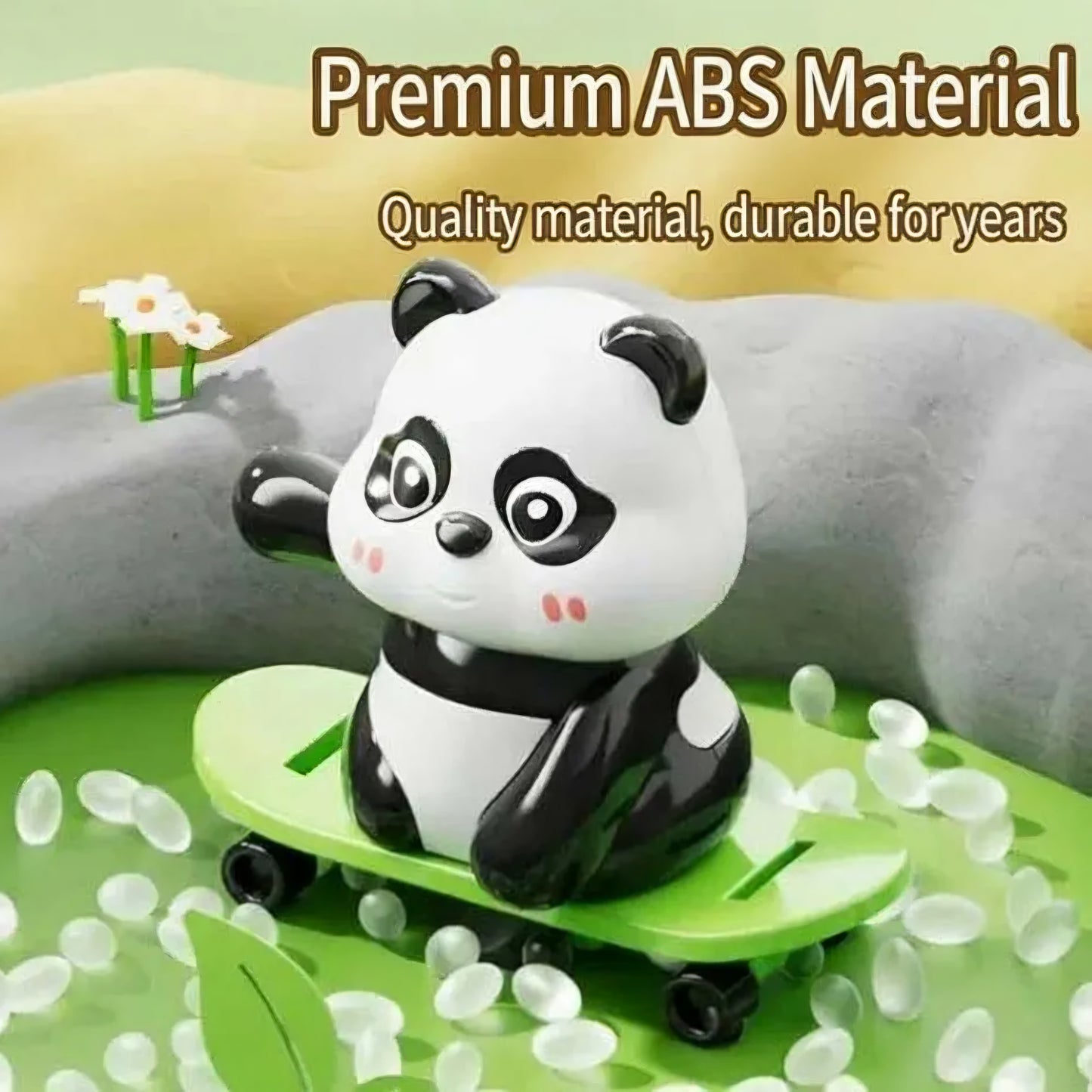 Panda Toy Set for Kids – Pack of 3 Cute Wobbling Panda Figures, Interactive Animal Playset for Toddlers, 3+ Years, Safe Non-Toxic Material, Gift Box Packaging