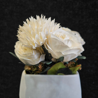 Silk Flowers Artificial for Decoration Fake Bouquet,Arrangements for Home Indoor & Wedding Decor