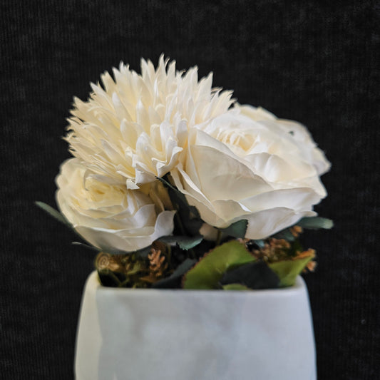 Silk Flowers Artificial for Decoration Fake Bouquet,Arrangements for Home Indoor & Wedding Decor