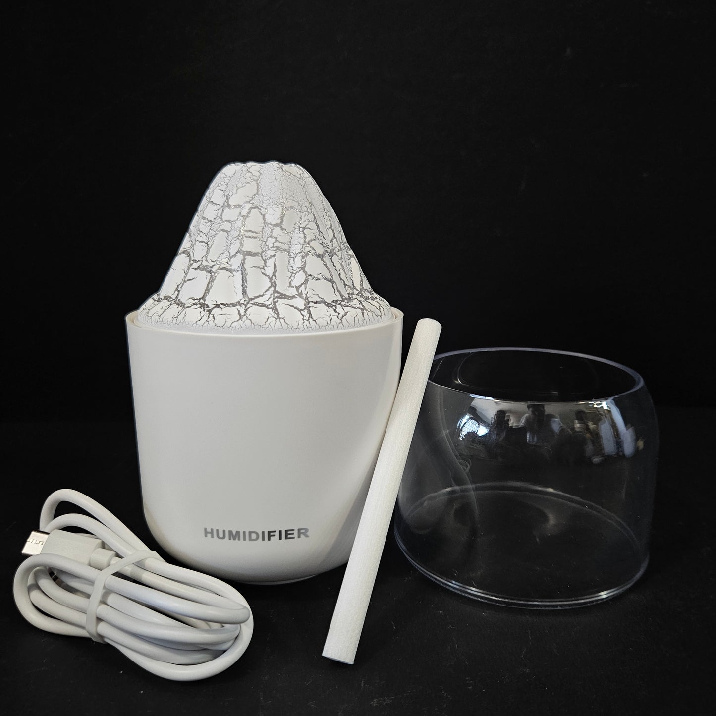 H20 Volcano Shaped Humidifier for Room Moisture|Ultrasonic Essential Oil Aroma Diffuser for Home
