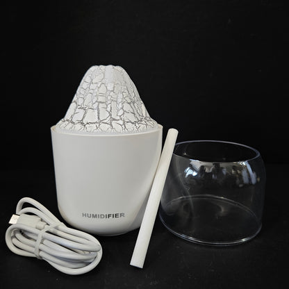 H20 Volcano Shaped Humidifier for Room Moisture|Ultrasonic Essential Oil Aroma Diffuser for Home