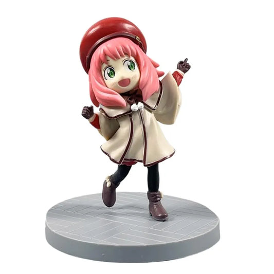Anya Figure, Winter Clothing Anya Forger Anime Figures Handmade Cartoon Manga Game Character Model Decoration Craft Gift