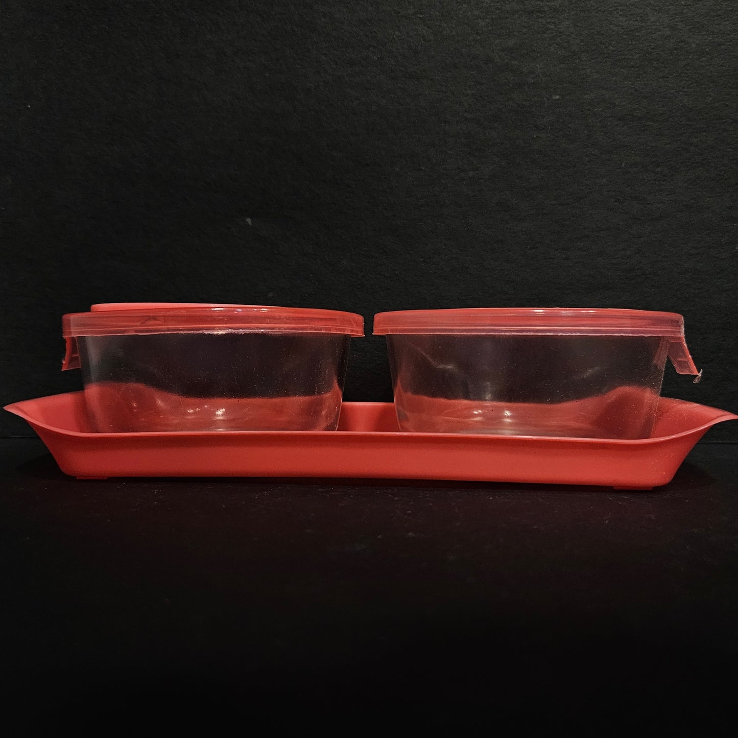 Shelly Anmol 2 pieces set glass storage container with tray for Return gift