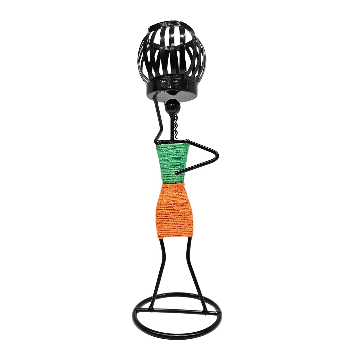 Retro Style Candlestick Figurine Iron Candle Holder Wedding Rope Home & Garden | Home Decor | Candle Holders & Accessories|1 Piece Metal Candle Holder