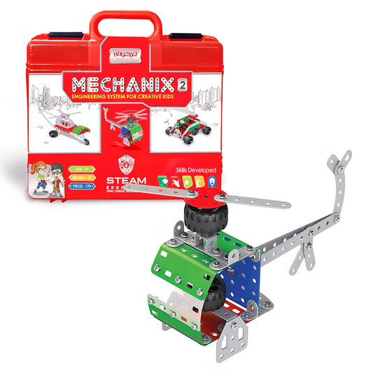 Mechanix-2 Smart Bag STEM Toy, Building and Construction Set for Boys and Girls Age 7+ Years