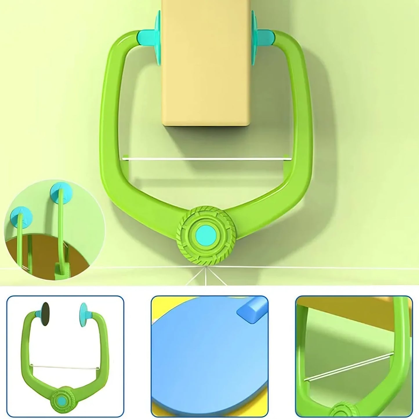 Kids Hanging Tennis Ball Game Set with Paddles, Indoor Outdoor Sports Training Toy