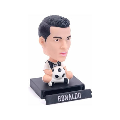 Cristiano Ronaldo Bobblehead: A Mobile Holder Bobblehead of The Popular Footballer, Perfect for Car Dashboards Or Desk Use