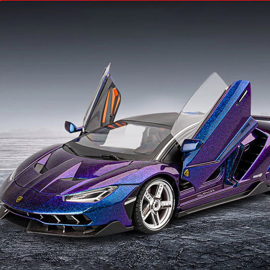 Lamborghini alloy sports car simulation trendy ornament light rebound model Diecast Metal Car