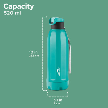 Steel Meridian 600 (Milton) User-friendly design & spill-proof spout lid (520ml)