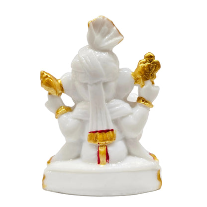 Lord Ganesh Idol | Ganesha Murti | Ganpati Statue for Car Dashboard | Mandir Pooja Murti | Temple Puja | Home Decor | Office Table Showpiece