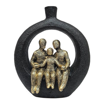 Happy 3members family Showpiece Figurine for couples gifting,Anniversary gifting