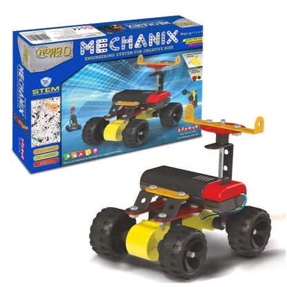 Mechanix Robotix-0 with High Powered Motor and Gear System, STEM/STEAM Educational Toy, Building and Construction Set for Boys and Girls Age 8+ - 5 Models, 106 Pieces