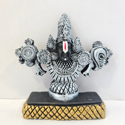Lord Venkateswara Balaji Idol Antique Matte Finish Murti Tirupati Balaji Statue for Home Mandir, Office & Gifting