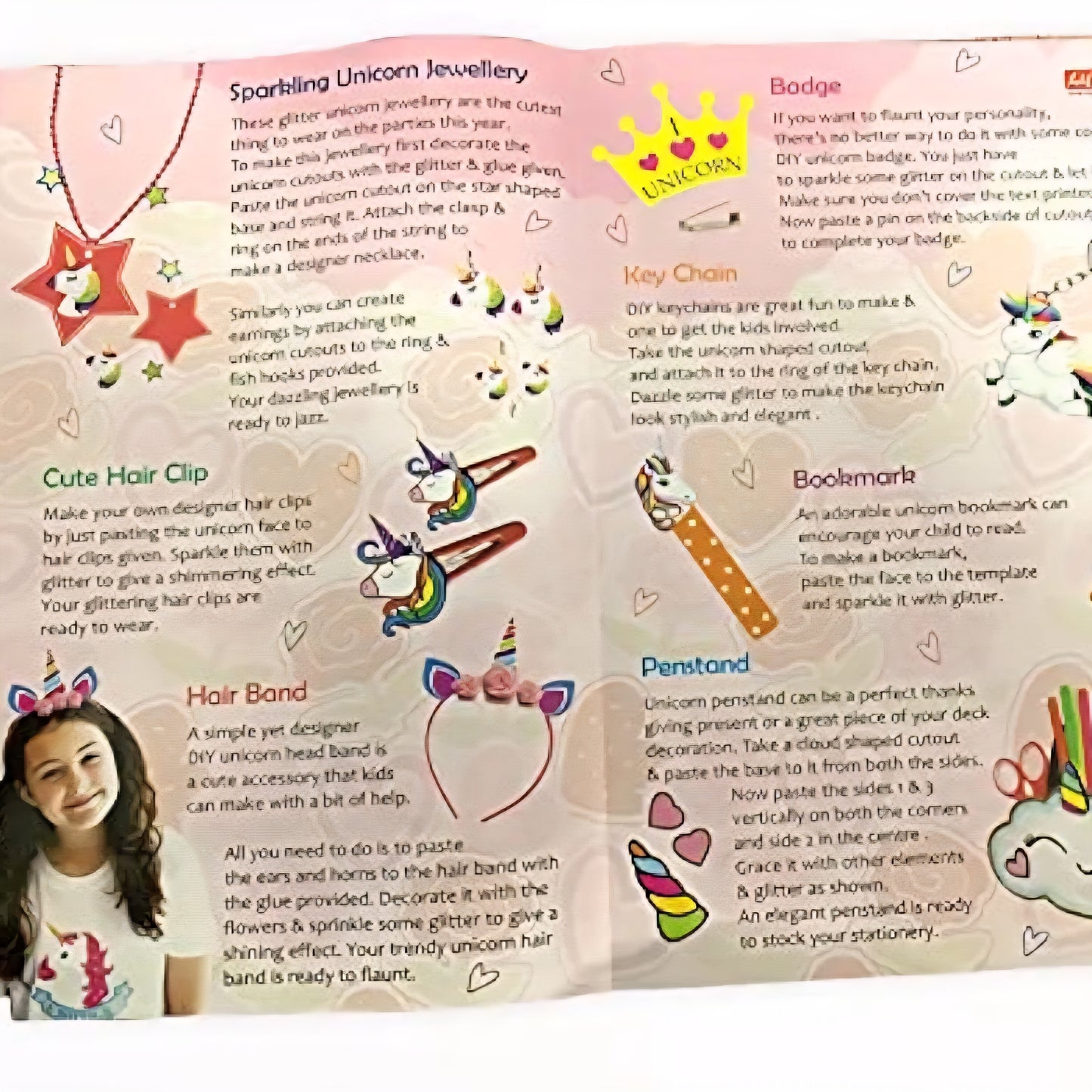 Unicorn Surprise Theme- DIY- Art and Craft Kit for Girls 6+ Age/Enhance Imaginary & Creative Skills
