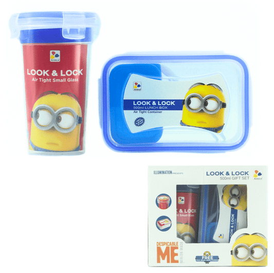 Illumination Despicable ME Minion Edition Look & Lock 500ml kids lunch box with Locking Tumbler