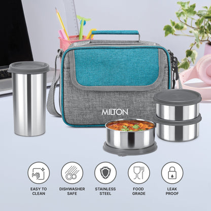 Milton Daily Meal Lunchbox Food grade steel, dishwasher safe & leak-proof