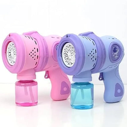Space Bubble Gun Machine for Kids Toddlers | 5000+ Bubbles Per Minute | Leak-Proof, Automatic Space Bubble Blower with Led Light (Space Bubble Gun)(Purple)