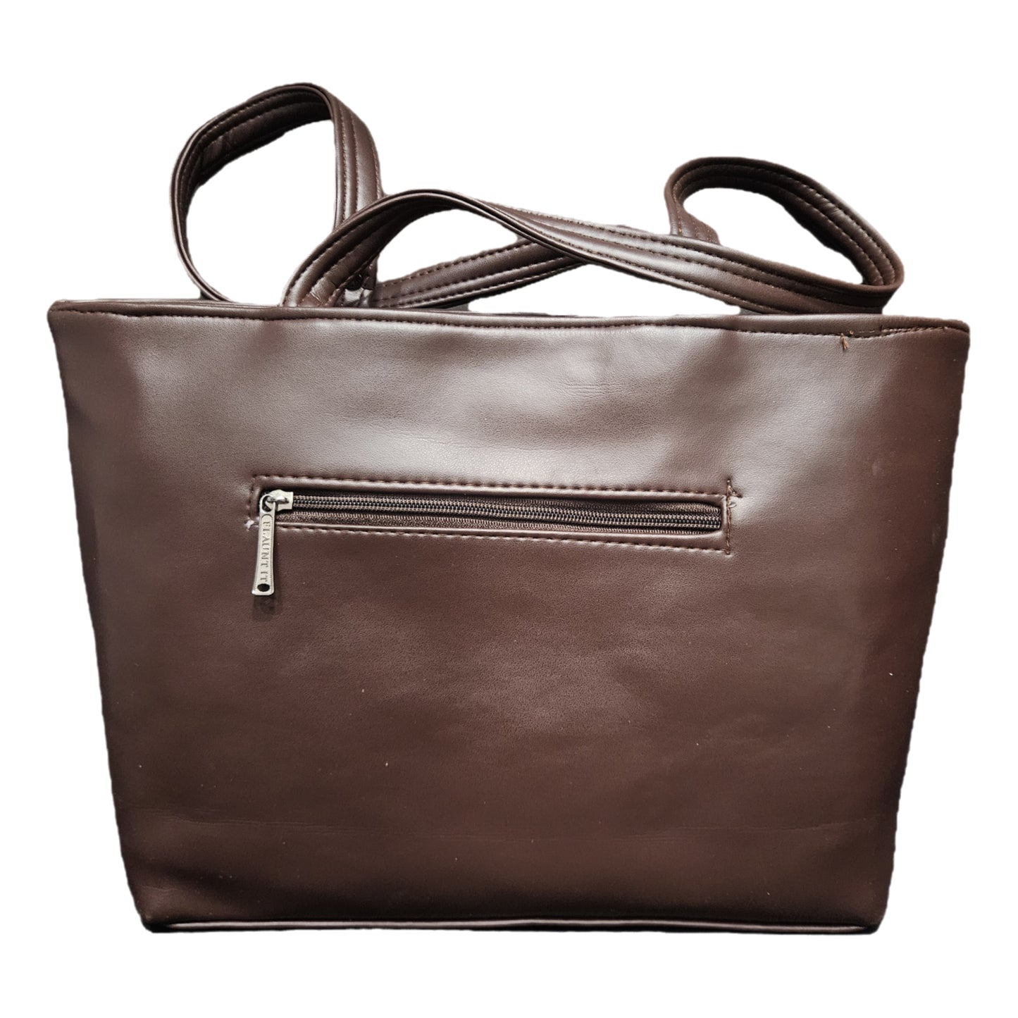 Women's Leather Structured Shoulder Handbag Bag with Handle