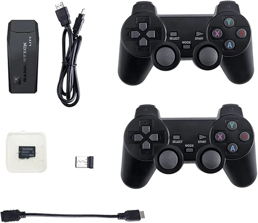2.4G wireless controller gamepad for playing classic games on a TV. Original 3D rocker, high sensitivity, antiskid design.