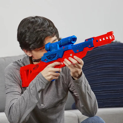 Nerf Alpha Strike Wolf Blaster with Targeting Scope,Nerf Darts, Toys for Kids Teens and Adults, Fun Gift Toy for Boys, Birthday Gift Toy for Kids Ages 8 above