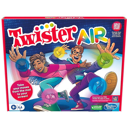 Twister Air Game | AR App Play Game with Wrist and Ankle Bands | Links to Smart Devices | Active Party Games for Kids and Adults | Ages 8+