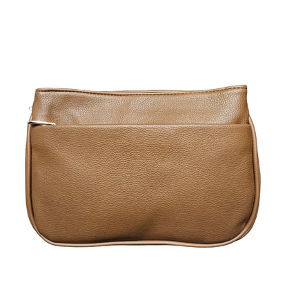 Tan Cetan Stiff Sling Bag with multiple compartments bag for women