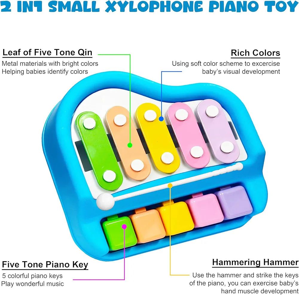 Beautiful melody xylophone ME. Music learning tool, hand-eye coordination development, memory training.