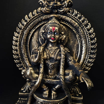 Swamy Sri Ayyappan Hari Hara Sudhan Statue Idol for Car Dash Board, Pooja Room,Office Table and Gifting Figurine