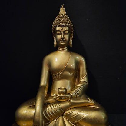 Golden Buddha Resin Head Statue,Showpiece Figurine for home&Temples