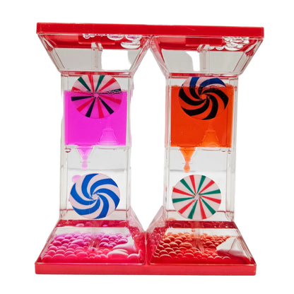 Liquid Droplet Paper Weight Droplet Timer Hourglass Rotating Wheel for Home/Office/Table Decor Item