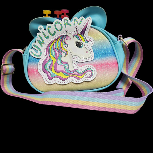 Unicorn Themed glitter finishing bag for kids