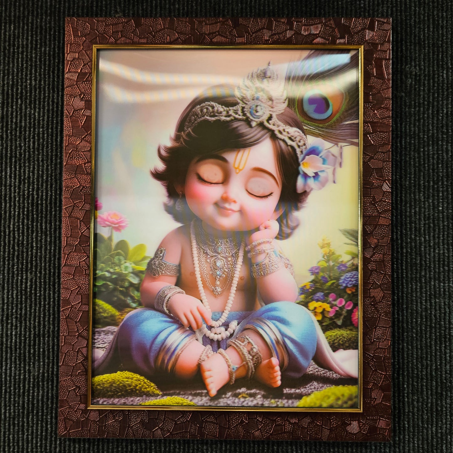 Little Krishna 3d photo frame with elegant classy look