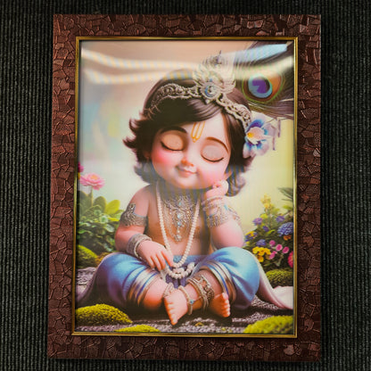 Little Krishna 3d photo frame with elegant classy look
