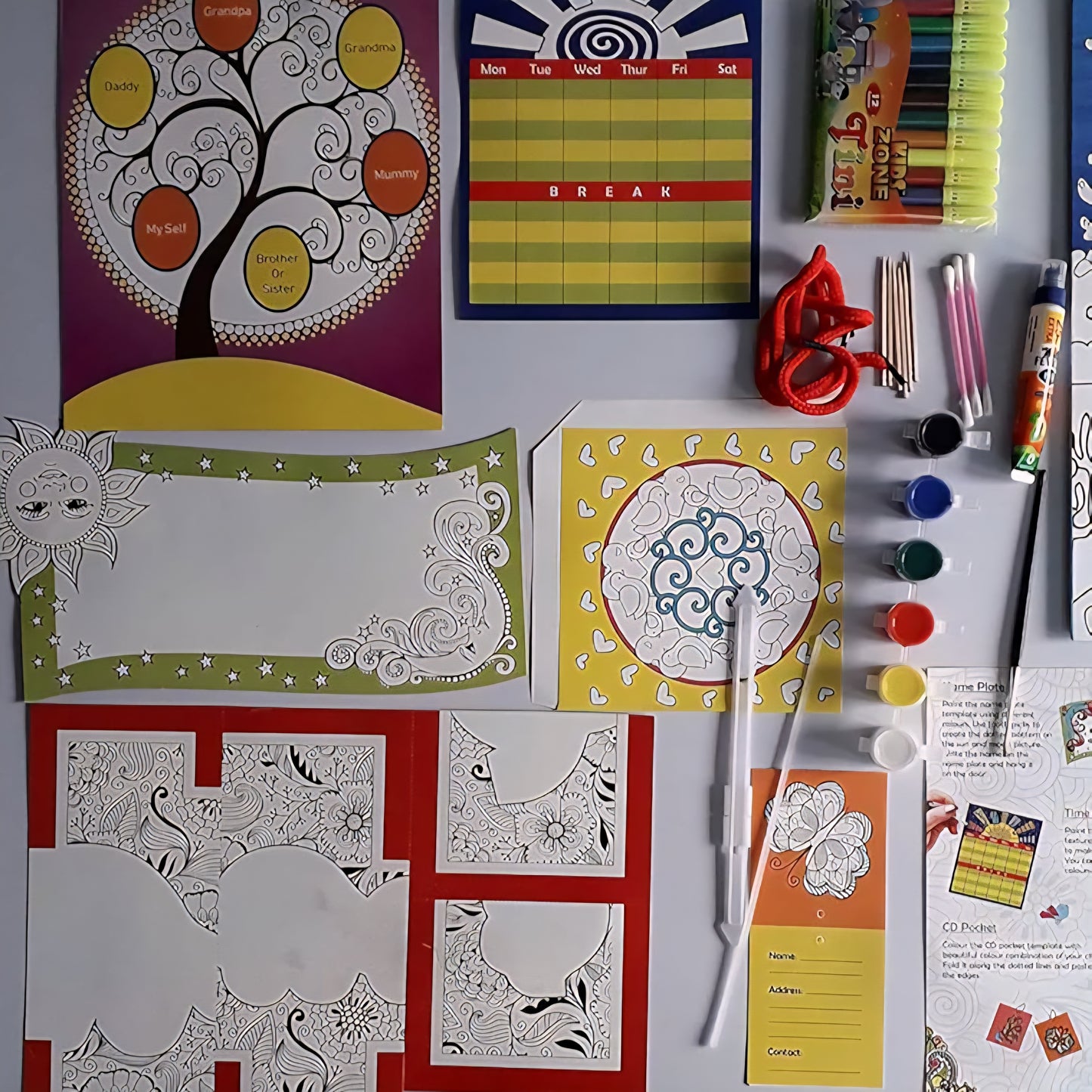 Modern Art Kit for Kids The Magic of Mandala Art, DIY Kit for Age 6+