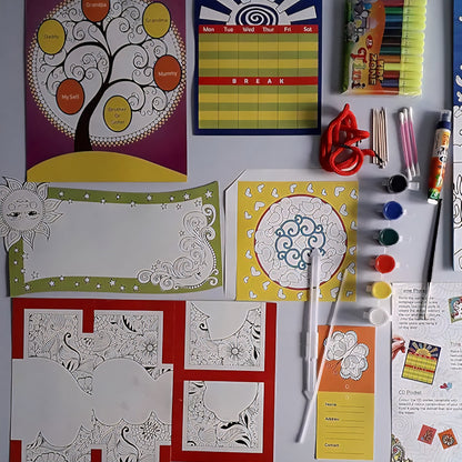 Modern Art Kit for Kids The Magic of Mandala Art, DIY Kit for Age 6+