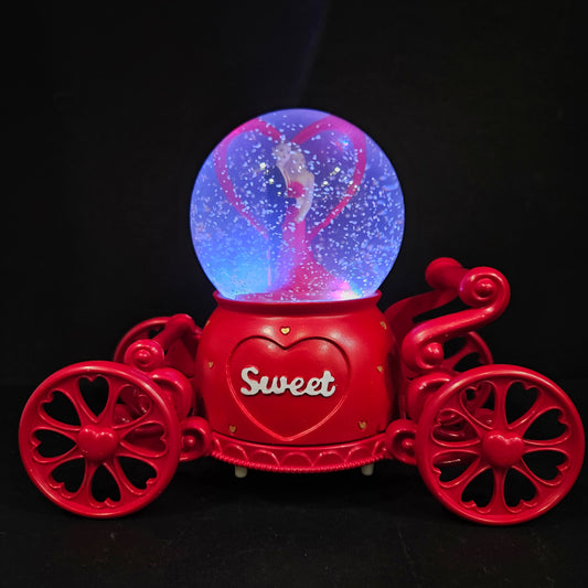 Snow Globe Music Box for Girls, Snow Globes for Girls Color Changing Lights Snowglobe Musical Box for Women Kids Mom Daughter Birthday Christmas Mother's Day Valentine Gifts