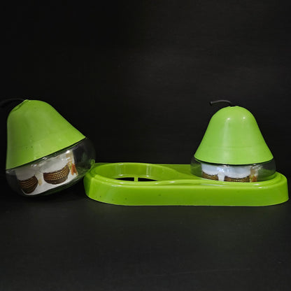 China 2 pear Exclusive 2 pieces glass jar with Lid & tray Dry Fruit storage container