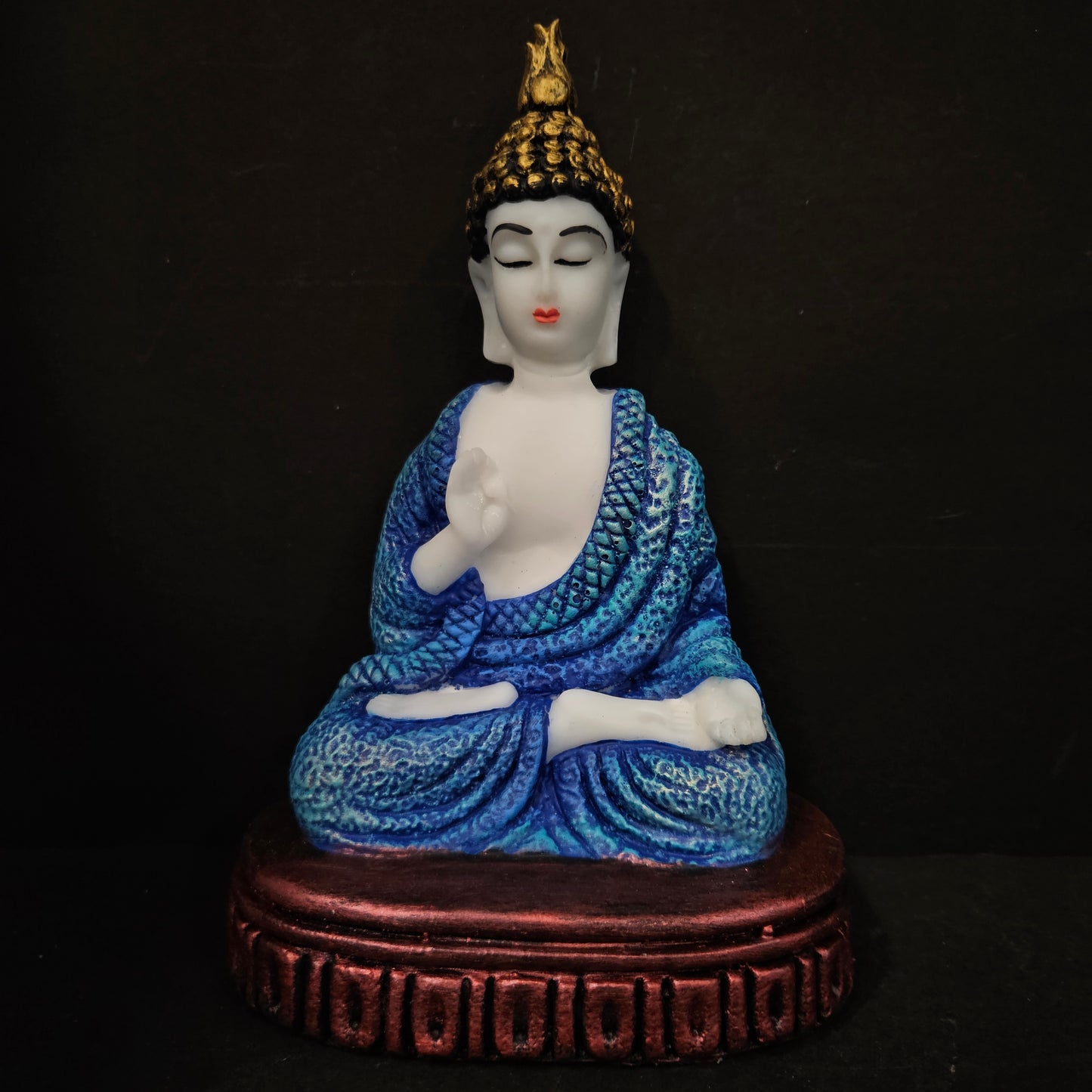 Polyresin Sitting Buddha Idol Handcrafted Statue Showpiece for HomeDecor,Living Room Decoration Gift Items